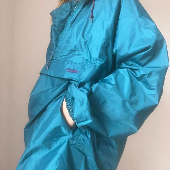 vintage teal and purple windbreaker - Picture 4 of 8